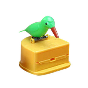 Automatic Cartoon Bird Push Toothpick Holder