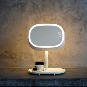 Folding Makeup Mirror Desk Lamp