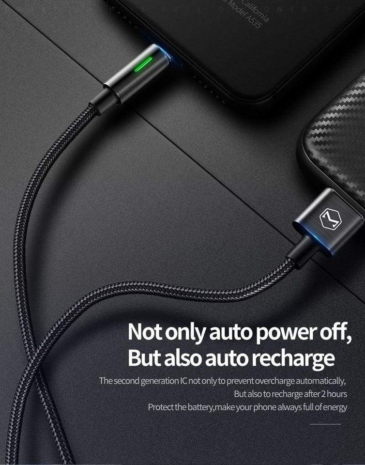 Auto Disconnect Fast Charging Cord for iPhone