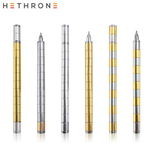 Hethrone Gold Luxury magnetic force Ballpoint Pen Optional Minimalism Superfine Touch screen Ball pen for DIY writing supplies